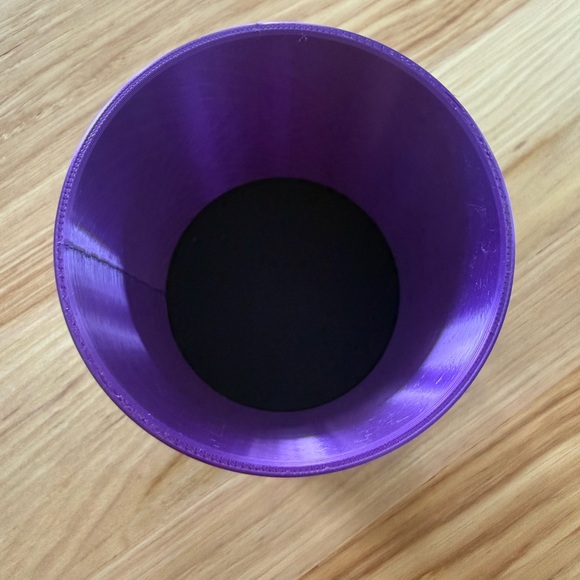 Modern Purple Zigzag Plant Pot - Small - Picture 4 of 8